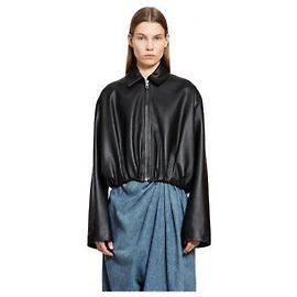 Loewe Draped Jacket in Napa Lambskin Black