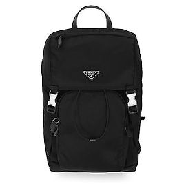 Prada Backpack Re-nylon Tessuto Black Black
