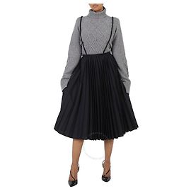 Comme Des Garcons Refurbished schmal plissierter Rock Schwarz Schwarz