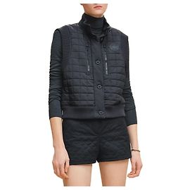Hermès Colete bomber acolchoado sem mangas para mulher Multicor