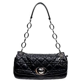 Dior Borsa a tracolla Cannage nera Nero
