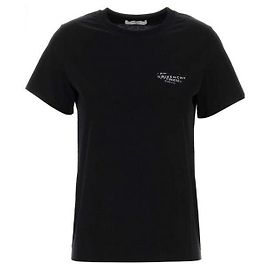 Givenchy Baumwoll-T-Shirt mit Logo-Stempelprint Schwarz