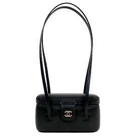 Chanel Mini borsa a tracolla vanity nera Nero