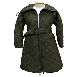 Moncler CAPRIER Quilted Long Down Coat Black