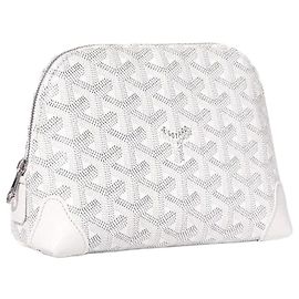 Goyard Kosmetiktasche Vendôme Unisex Weiß Silber