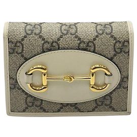 Gucci Horsebit Small Wallet Beige Brown