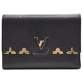 Louis Vuitton Capucines Compact Wallet Black
