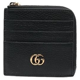 Gucci Double Bamboo Card Case AABXM Black