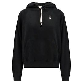 Ralph Lauren Moletom de fleece leve com ajuste shrinked Preto