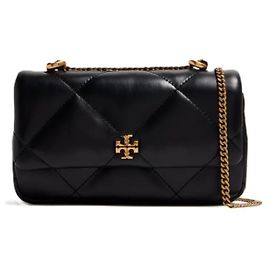Tory Burch Mini borsa flap Kira Diamond Quilt Nero