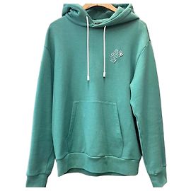 Louis Vuitton Sudadera con capucha Signature con logotipo bordado Verde Verde