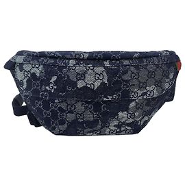 Gucci Pochete Grande de Denim Multicor