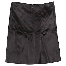 Céline Black Cupro Skirt Black