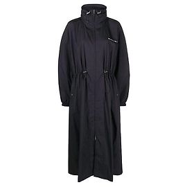 Isabel Marant Giacca lunga con logo ricamato BERTHELY Nero sbiadito Nero