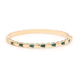 Bulgari Bracelet jonc Serpenti Viper Malachite Rose