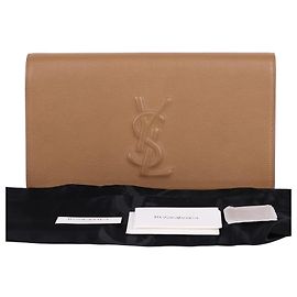Saint Laurent Clutch Belle du Jour marrone YSL Marrone
