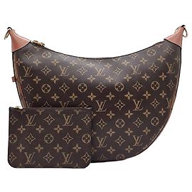 Louis Vuitton Monogram Loop Hobo Bag Braun