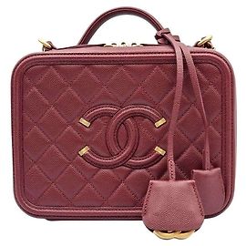 Chanel Borsa Tote e Borsa a Spalla in Caviar Rosso