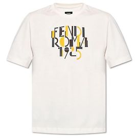 Fendi Baumwoll-T-Shirt Weiß