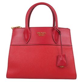 Prada Paradigma Tote and Shoulder Bag Red