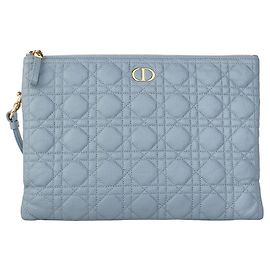 Dior Pochette Karo Daily Cloud Blue Blu