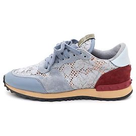 Valentino Baskets brodées Bleu