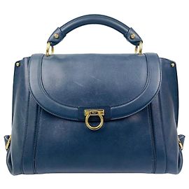 Salvatore Ferragamo Sac cabas Ferragamo Sofia Medium Susanna Bleu