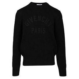 Givenchy Suéter de algodão Paris Detail Preto