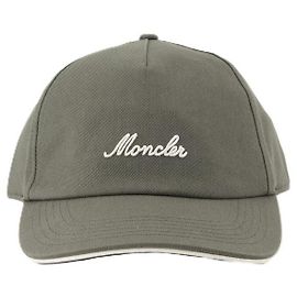 Moncler Boné de beisebol de algodão Verde