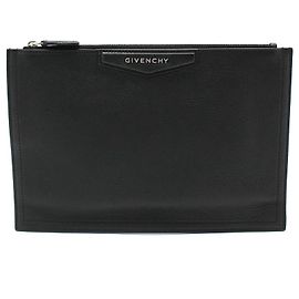 Givenchy Antigona Medium Clutch Black Black