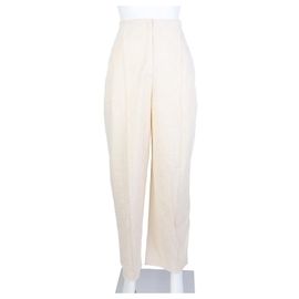Pantaloni con bande Fendi Bianco