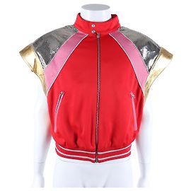 Gucci Zip-Up Vest Red