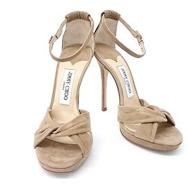 Sandali in scamosciato Jimmy Choo Marrone