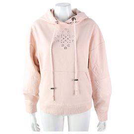 Moletom com capuz de manga longa Chanel Rosa