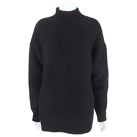 Hermès Cashmere-Strickoberteil Schwarz