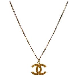 Chanel Collana Gold CC Glitter D'oro
