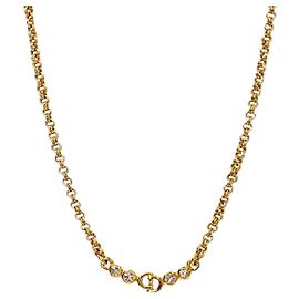 Dior Collier Cubic CD Gold Doré