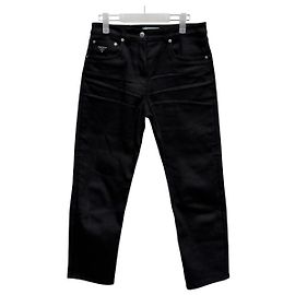 Prada Vaqueros de denim elástico Negro