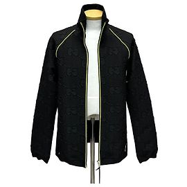 Gucci Giacca con zip in neoprene jersey stretch GG Argento