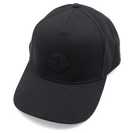 Moncler Boné de beisebol com logotipo bordado Preto