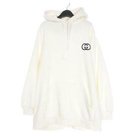 Gucci Sudadera con capucha de jersey de algodón con estampado: Plata