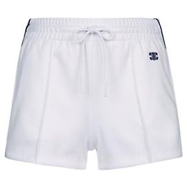 Céline Mini Shorts in Double Face Jersey Blue