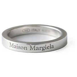 Maison Martin Margiela Anel Logo Prata