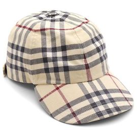Burberry Boné de beisebol de algodão xadrez Multicor
