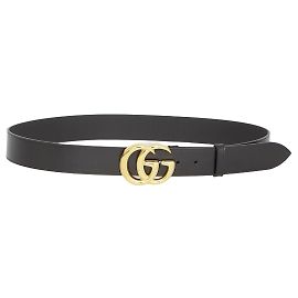 Gucci Refurbished Item Size EU GG Marmont Belt Black