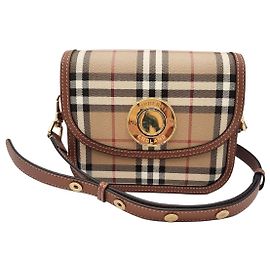 Burberry Bolsa Transversal Elizabeth Check Crossbody Bag Multicor