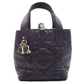 Christian Dior Trousseau Vertical Nano Nero