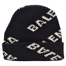 Balenciaga Gorro de lã com logo Multicor