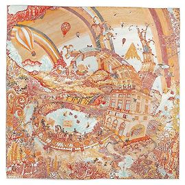 Hermès Carré Scarf Arancione