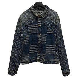 Louis Vuitton Monogram Denim Trucker Jacket Black